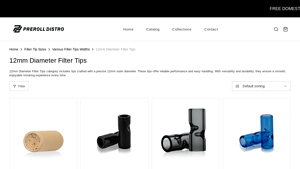 Prerolldistro - 12mm Diameter Filter Tips
