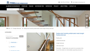 PrimaHF - High-Quality Indoor Metal Straight Staircase