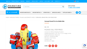 Falgas - Carousel Grand Prix Car Kiddie Ride