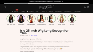 Private Label Extensions - 28 Inch Lace Front Deep Wave Wig