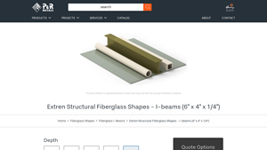 PR Metals - Extren Structural Fiberglass I-Beams