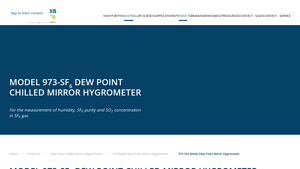 Process Insights - 973-SF6 Dew Point Hygrometer