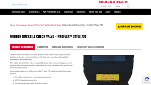 ProCo Products - ProFlex™ Style 730 Rubber Duckbill Check Valve