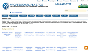 Professional Plastics - Plastic Welding Rods