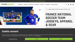 ProSoccer - France Soccer Jerseys