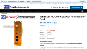 Provideo - INFINIUM 4K Over Coax Out RF Modulator Card
