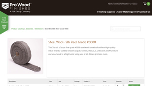 Pro Wood Finishes - Steel Wool 5lb Reel Grade #0000