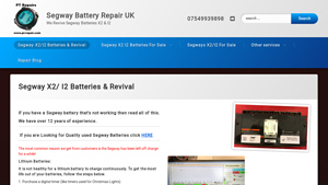 PT Repair - Segway Lithium Ion Battery Reconditioning