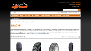 Pure Offroad - 19x7-8 ATV Tires