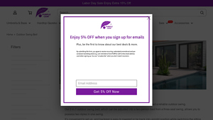 Purple Leaf - Outdoor Swing Beds