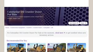 Caterpillar - D4 Crawler Dozer