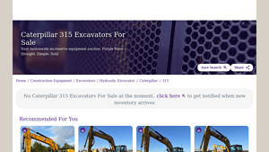 Caterpillar - 315 Excavators