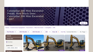 Caterpillar - 306 Mini Excavator Prices
