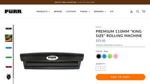 Purr Smoking - Premium 110mm Rolling Machine
