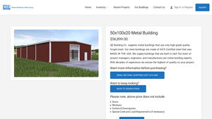 QE Building Co. - 50x100x20 Metal Building