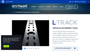 Qstraint - L-Track Wheelchair Securement Track