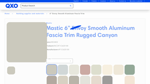 Mastic - Envoy Smooth Aluminum Fascia Trim