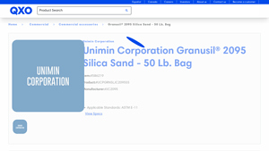 Unimin Corporation - Granusil® 2095 Silica Sand