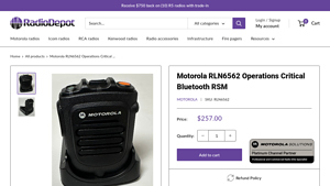 Motorola - RLN6562 Wireless Remote Speaker Mic