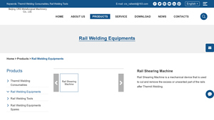 RailWeld - Rail Shearing Machine