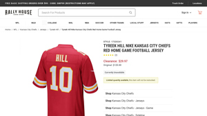 Rally House - Tyreek Hill Chiefs Jersey