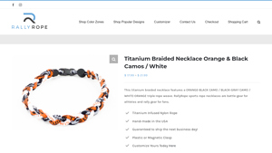 Rally Rope - Titanium Braided Necklace