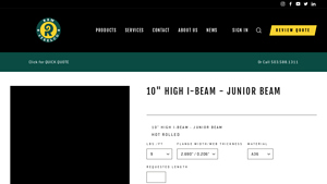 Ram Steel Co - 10 High I-Beam