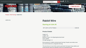 Rabbit Wire - Perimeter Fencing for Rabbits