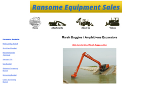 Ransome Equipment - Marsh Buggy Excavator