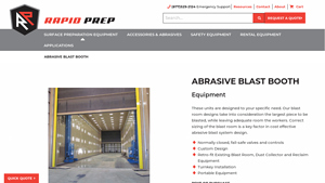 RapidPrep - Custom Abrasive Blast Booths