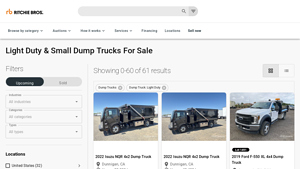 Light Duty & Small Dump Trucks - rbauction.com