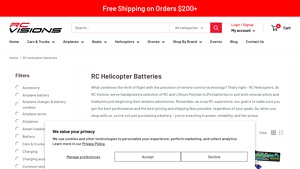 RC Visions - RC Helicopter Batteries