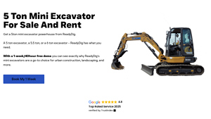 ReadyDig - 5 Ton Mini Excavator (XE55U)