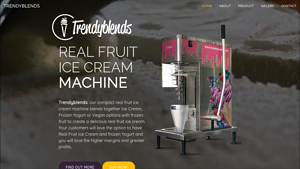 Trendyblends - Real Fruit Ice Cream Machine