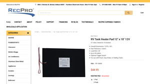 RecPro - RV Tank Heater Pad