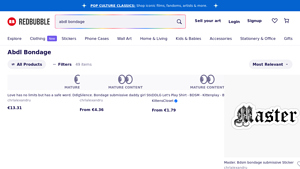 Redbubble - ABDL Bondage Merch & Gifts