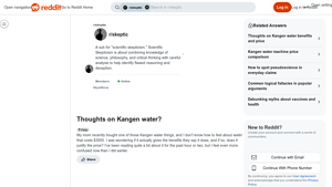 Kangen Water - Cost and Controversy