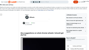 Reddit - Chrome Wheels 5x112 Bolt Pattern