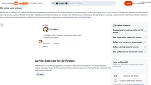 Reddit - Coffee Brewing Solutions