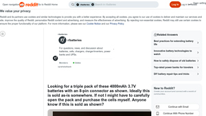 Reddit - Triple Pack 4000mAh Batteries
