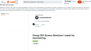 Reddit - DIY Screen Stretcher