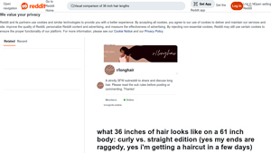 Reddit - Hair Length Comparison