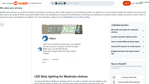 LED Strip Lighting - Cost-Effective Solutions for Wardrobe Shelves