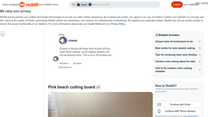 Reddit - Pink Resin Charcuterie Board