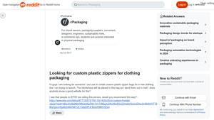 Custom Plastic Zippers - Clothing Packaging Solutions