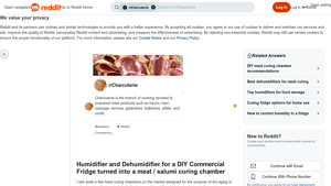 Reddit - Humidity Control for DIY Meat Curing Chamber