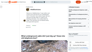 Reddit - Underground Armored Feeder Cable