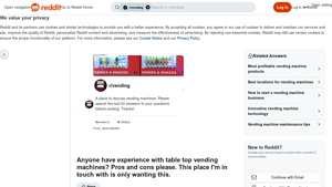 Reddit - Tabletop Vending Machines