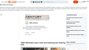 Belvedere - 1950's Salon Chair & Sink Set