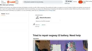 Segway - I2 Battery Repair